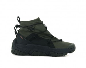 Palladium Off-grid Hi Zip Waterproof + Sneakers Barn Olivgröna | DMOFXLV-73