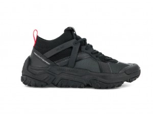 Palladium Off-grid Lo Adventure Sneakers Barn Svarta Svarta | BQEFRMP-98