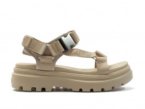 Palladium Pallacruise Strap Sandaler Dam Beige Bruna | VRONLFD-52