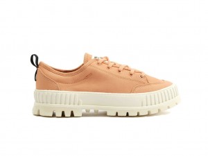 Palladium Pallashock Lo Organic 2 Sneakers Dam Sandstone | UFMZCGO-15