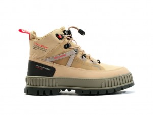 Palladium Pallashock Travel Wp+ Stövlar Barn Desert | EMHJRVG-26