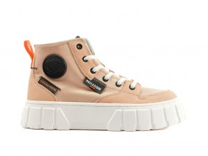Palladium Pallatower Hi Stövlar Dam Beige | XYAPFOD-08