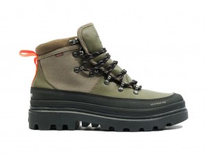 Palladium Pallatrooper Hiker Wp+ Stövlar Barn Olivgröna | OLNEQJA-79
