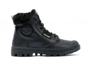 Palladium Pampa Hi Snow Warm Stövlar Dam Svarta | SXVUDZA-36