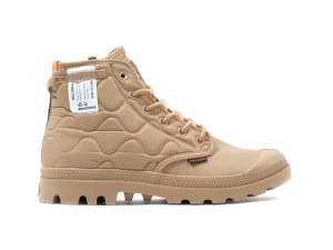 Palladium Pampa Re-quilted Stövlar Dam Desert | IDWMFZT-45