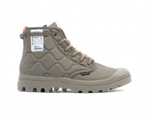 Palladium Pampa Re-quilted Stövlar Herr Olivgröna | LIOMPVT-65