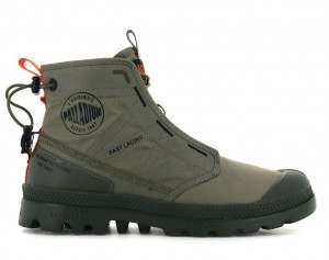 Palladium Pampa Travel Lite Stövlar Barn Gröna | NGTVXHM-40