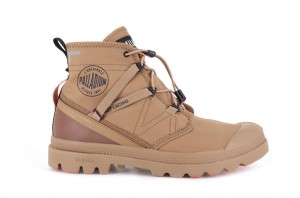 Palladium Pampa Travel Lite+ Vattentäta Stövlar Barn Bruna | QOFGSUJ-35