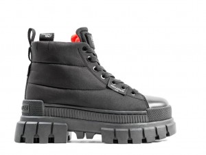 Palladium Revolt Boot Overcush Stövlar Dam Svarta Svarta | SRKPZUJ-13