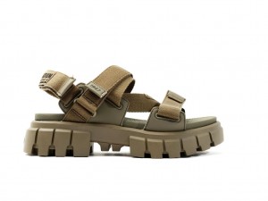 Palladium Revolt Sandal Mono Sandaler Dam Gröna | ULCJBWN-27