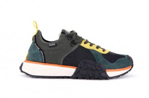 Palladium Troop Runner Sneakers Barn Svarta | SXABJDC-15
