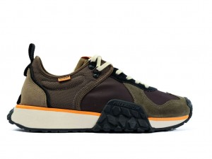 Palladium Troop Runner Sneakers Dam Olivgröna Svarta | WRKEDQN-96